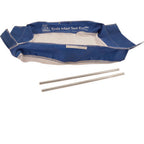 Thumbnail image #1 for AllPoints Foodservice Parts & Supplies Koala Kare 69166 Infant Kradle Seat Netting Kit, Blue Border, White Mesh, Nylon