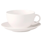 Thumbnail image #1 for 1880 Hospitality Verge by Oneida® L5800000500 Porcelain Coffee Saucer, 6" Round Coupe, Rolled Edge, Warm White Case of 4 Dozen