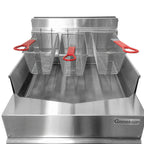 Thumbnail image #3 for Connerton CSF-24 SHALLOW FRYER Gas Countertop Fryer, 24-Inch, 2 Burners, Cast Iron Frying Tank