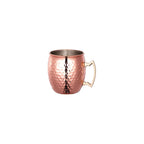 Thumbnail image #1 for CAC China SCMM-20H Moscow Mule Cup, 20 oz, Hammered Stainless Steel, Copper-Plated Exterior Case of 36