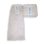 Thumbnail image #1 for ABCO CM-2024S Cotton Mop Head, #24 (24 oz), 1-1/2" Narrow Band, Cut End, White 1 Dozen
