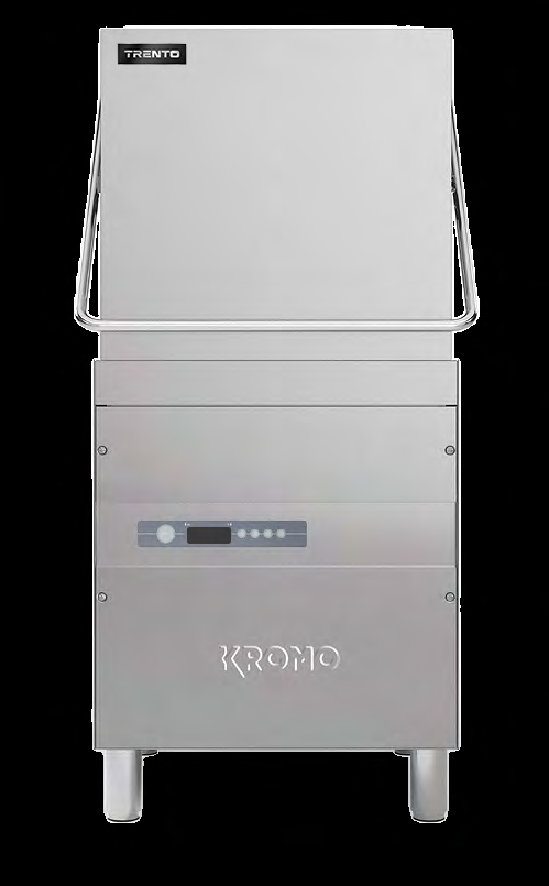 Product image #5 for Trento Kromo Heavy Duty Upright Door-Type Dishwasher, High-Temp With Booster, 30 Racks/Hour, 28-3/8 Inch Wide
