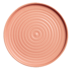 Thumbnail image #1 for Vertex China Elements E-D8-R 9-Inch Round China Plate with Embossed Rim, Desert Rose Case of 2 Dozen