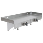 Thumbnail image #1 for BK Resources MSS-836 Utility Shelf, 36"W x 8"D, with Mop Hanger & Hooks