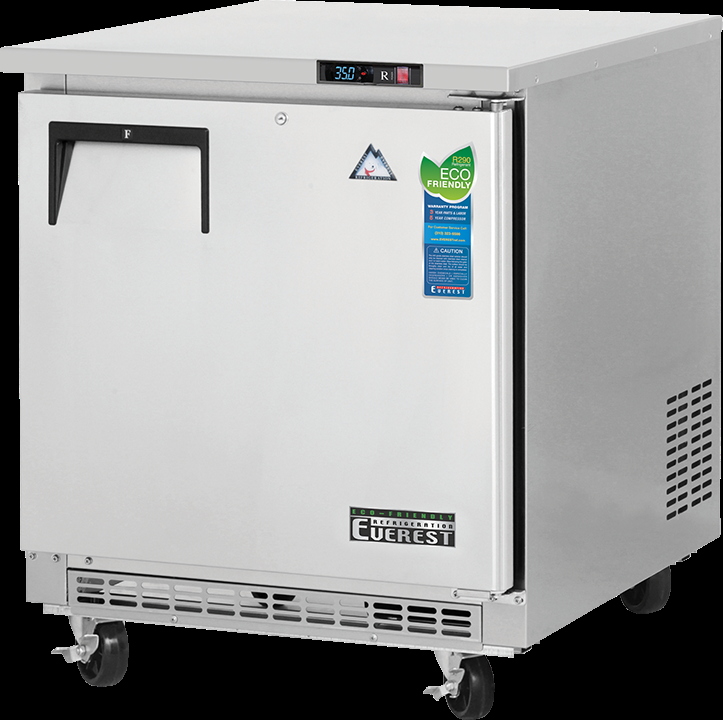 Product image #5 for Everest Refrigeration ETBR1 27-3/4-Inch One-Section Undercounter/Worktop Refrigerator, 7.5 Cu. Ft., Stainless Steel