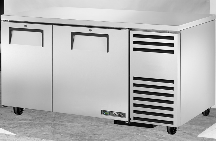 Product image #5 for True 60-Inch Deep Undercounter Freezer with 2 Solid Doors and Side-Mounted Self-Contained Refrigeration