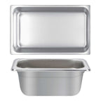 Thumbnail image #1 for Thunder Group STPA4006 Full-Size Solid Steam Table Pan, 6" Deep, Anti-Jam, 25 Gauge 18/8 Stainless Steel Case of 12