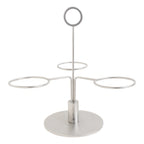Thumbnail image #1 for Global Tableware Collective Bonna Buffet BNMGYCLD03KK 3-Tier Tea Stand, Clair, Silver Stainless Steel