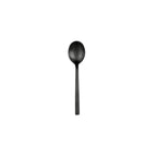 Thumbnail image #1 for Libbey Elexa Noir 863 016 Bouillon Spoon, 7", 18/0 Stainless Steel, Satin Noir Finish