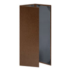 Thumbnail image #1 for Risch Chesterfield CH-3V 4.25X14 Faux-Leather Triple-Fold 3-View Menu Cover, Padded Ostrich Texture, 4-1/4" x 14" Case of 25