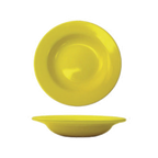 Thumbnail image #1 for International Tableware Cancun CA-3-Y Ceramic Soup Bowl, 10 oz, 8-7/8" Diameter, Yellow Case of 2 Dozen