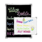 Thumbnail image #1 for Chef Master 90030 Reversible Write-On Marker Board, Black & White, Weather-Resistant, 18" x 24" Case of 2