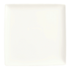 Thumbnail image #1 for Libbey Slate SL-9C Square Porcelain Coupe-Rim Plate, 9-1/4"