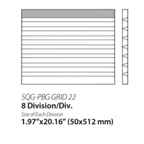 Thumbnail image #1 for Empire Bakery Equipment SQG VGRID 22/24 Dough Divider Shaping Grid, 8 Divisions, 1.97 x 16.1 in, for SQG/SRG Hydraulic Dividers