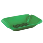 Thumbnail image #1 for Alegacy Foodservice Products 498FG Green Plastic Rectangular Prep Tray, 9-1/2" x 7-3/16" x 1-5/8" Case of 24