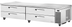 Thumbnail image #4 for True 95-1/2-Inch Refrigerated Chef Base with 4 Locking Drawers