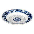 Thumbnail image #1 for Thunder Group Dragon 1109DL Melamine Soup Plate, 10 oz, 9-1/4" Diameter, Blue Case of 10 Dozen