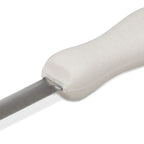 Thumbnail image #2 for JB Prince M988 Oyster Knife, 3" Providence-Style Stainless Steel Blade, White Plastic Handle