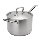 Thumbnail image #1 for Browne USA Foodservice Elements 5734037 Stainless Steel Saucepan, 7-3/5 qt, with Cover, Induction Ready