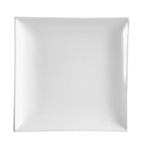 Thumbnail image #1 for CAC China Tokyia TOK-21 Square Porcelain Plate, 11-1/2" x 11-1/2" x 2", Bone White Case of 8