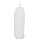 Thumbnail image #1 for Alegacy Foodservice Products 1102 8 oz Clear Polyethylene Squeeze Bottle with No-Drip Tip Case of 6 Dozen
