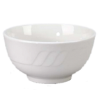 Thumbnail image #1 for Vertex China Sausalito SAU-B45 Round Footed China Bowl, 8-1/2 oz, 4-1/2 in, White, Sculpted Lines Case of 4 Dozen