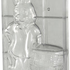 Thumbnail image #1 for JB Prince K830 Chocolate Mold, Single Form Rabbit with Basket, Rigid Polycarbonate, 13-1/2"H