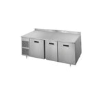 Thumbnail image #1 for Randell Custom & Serving 9225-290 84-Inch 3-Door Stainless Steel Worktop Refrigerator, Side-Mounted Self-Contained