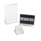 Thumbnail image #1 for Cal-Mil Classic 524 Display Card Holder, Clear Acrylic, 5-1/2"W x 8-1/2"H Case of 24