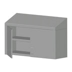 Thumbnail image #1 for SPG International Universal Stainless CWH-5 Wall-Mounted Stainless Steel Cabinet, 60 x 15 x 30 in, Hinged Doors, Sloped Top