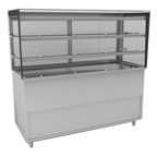 Thumbnail image #1 for RPI Industries Vienna VICD4-27-R-SQ-SC-FD Self-Service Refrigerated Deli Display Case, 57-1/8"W, Bottom-Mount Self-Contained