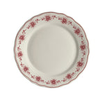 Thumbnail image #1 for Steelite International HL Ivory HL54463881 9" Round China Plate, Carolyn Giselle Maroon Pattern, Scalloped Edge Case of 2 Dozen