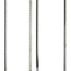 Thumbnail image #1 for Quantum PS-FR68 Partition Store Pull-Out Basket Cart, 68"H, Frame Only, Chrome-Plated Finish