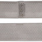 Thumbnail image #2 for JB Prince Pavoni M693 7 Oval Perforated Stainless Steel Baking Ring, 7-1/2"L x 2-3/4"W x 3/4"H