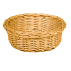 Thumbnail image #1 for Concasse MCCETRED0803B Round Woven Plastic Fast Food Basket, Beige, 8-1/4" Diameter x 3-1/4"H Case of 72