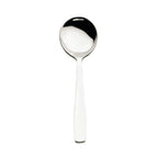 Thumbnail image #1 for Browne USA Foodservice Modena 503017 6" 18/10 Stainless Steel Bouillon Spoon, Satin Finish 1 Dozen