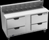 Thumbnail image #6 for Beverage-Air SPED60HC-16-4 Two-Section Sandwich Prep Table with 4 Drawers and 16-Pan Standard Top