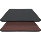 Thumbnail image #1 for Oak Street MB3072 Reversible Rectangular Table Top, 30" x 72", 1" Thick, Melamine, Black Rubber T-Mold Edge