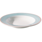 Thumbnail image #1 for Tableware Solutions USA Cosmo by Continental 55COBLU103 Pasta/Soup Plate, 28 oz, 11" Round, White with Blue Rim Case of 12