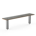 Thumbnail image #1 for Steelite Mogogo, Modular MGCIAF07GSXX Modular Buffet Shelf, Grey Slate Laminate, 47"W x 9-1/2"D x 12-1/2"H