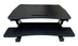 Thumbnail image #2 for Omcan Ergonomic Height-Adjustable Sit-and-Stand Desktop Desk Platform with Retractable Keyboard Tray, Black