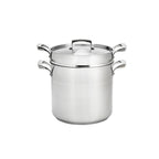 Thumbnail image #1 for Browne USA Foodservice Thermalloy® 5724076 16 qt 3-Piece Double Boiler Set, Induction-Ready Stainless Steel with Aluminum Core
