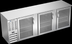 Thumbnail image #3 for Beverage Air BBN94HC-FG-S 94-Inch Three-Section Food-Rated Refrigerated Back Bar Cooler with Glass Doors