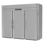 Thumbnail image #1 for Victory Refrigeration UltraSpec™ RISA-3D-S1-PT-HC Three-Section Roll-In Refrigerator, Hinged Stainless Steel Doors, Self-Contained