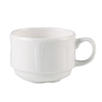 Thumbnail image #1 for Steelite International Steelite Distinction, Monique 9007C027 7.5 oz Alumina Vitrified Stackable Coffee Cup Case of 3 Dozen