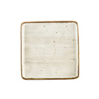 Thumbnail image #1 for CAC China TUS-SQ6-BGE 6" Square Porcelain Plate, Reactive Glaze, Desert Beige Case of 3 Dozen