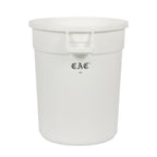 Thumbnail image #1 for CAC China TCNC-20W 20-Gallon Round White Plastic Trash Can Without Lid