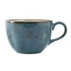 Thumbnail image #1 for Tuxton China Artisan Geode GGE-083 Porcelain Coffee & Tea Cup, 10-1/2 oz, Azure, Non-Stackable Case of 2 Dozen