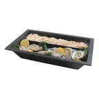 Thumbnail image #1 for TableCraft Products Aurora Collection™ CW4050Y Full-Size Divided Cast Aluminum Food Pan, 10 qt, 4 in Deep, Yellow