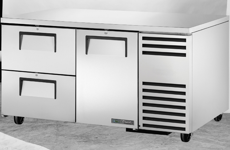 Product image #5 for True 60-Inch Deep Undercounter Refrigerator with 1 Door and 2 Drawers